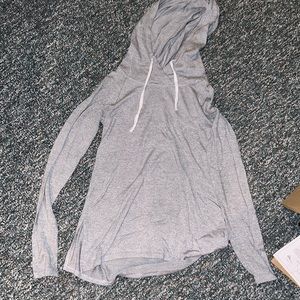 Lightweight gray hoodie